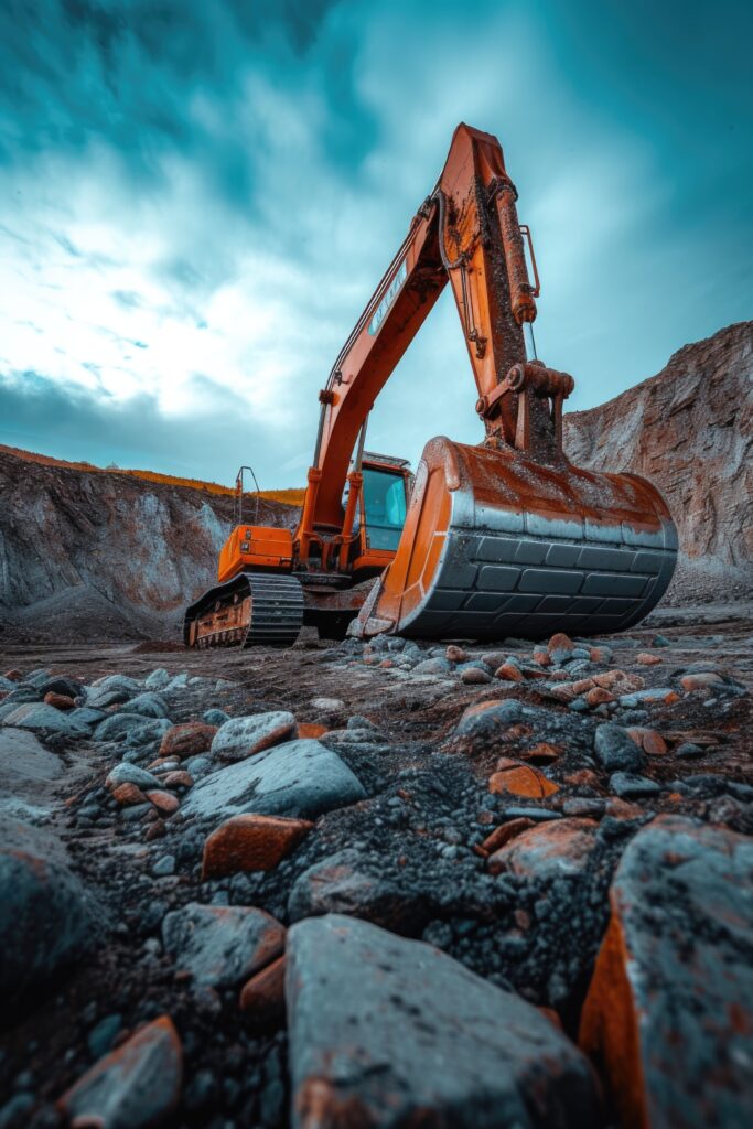 view heavy machinery used construction industry